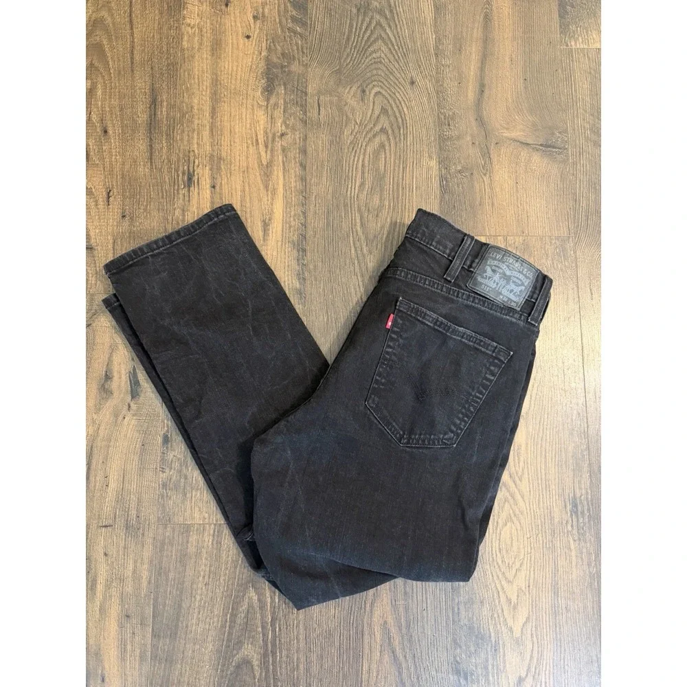 Levi's Men's 511 Slim Flex Fit Black Jeans 38x30